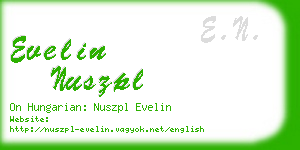 evelin nuszpl business card